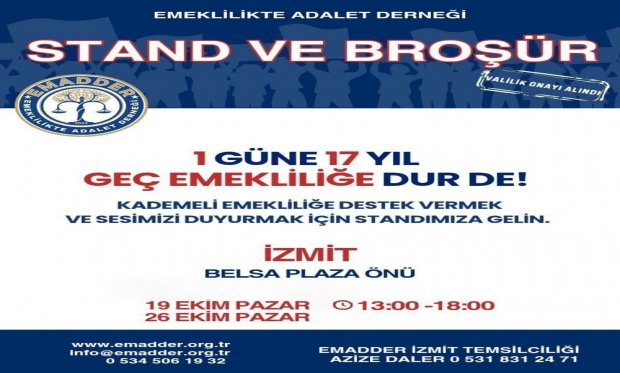 9 Ekim İzmit Stand Etkinliği 