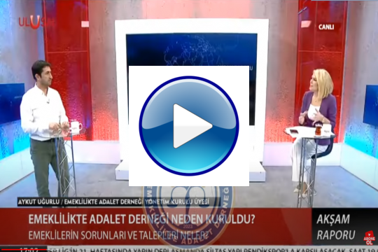 EMADDER Yönetim Kurulu Üyesi  Sayın Aykut Uğurlu Serpin Alparslan ile Akşam Raporu'na konuk oldu